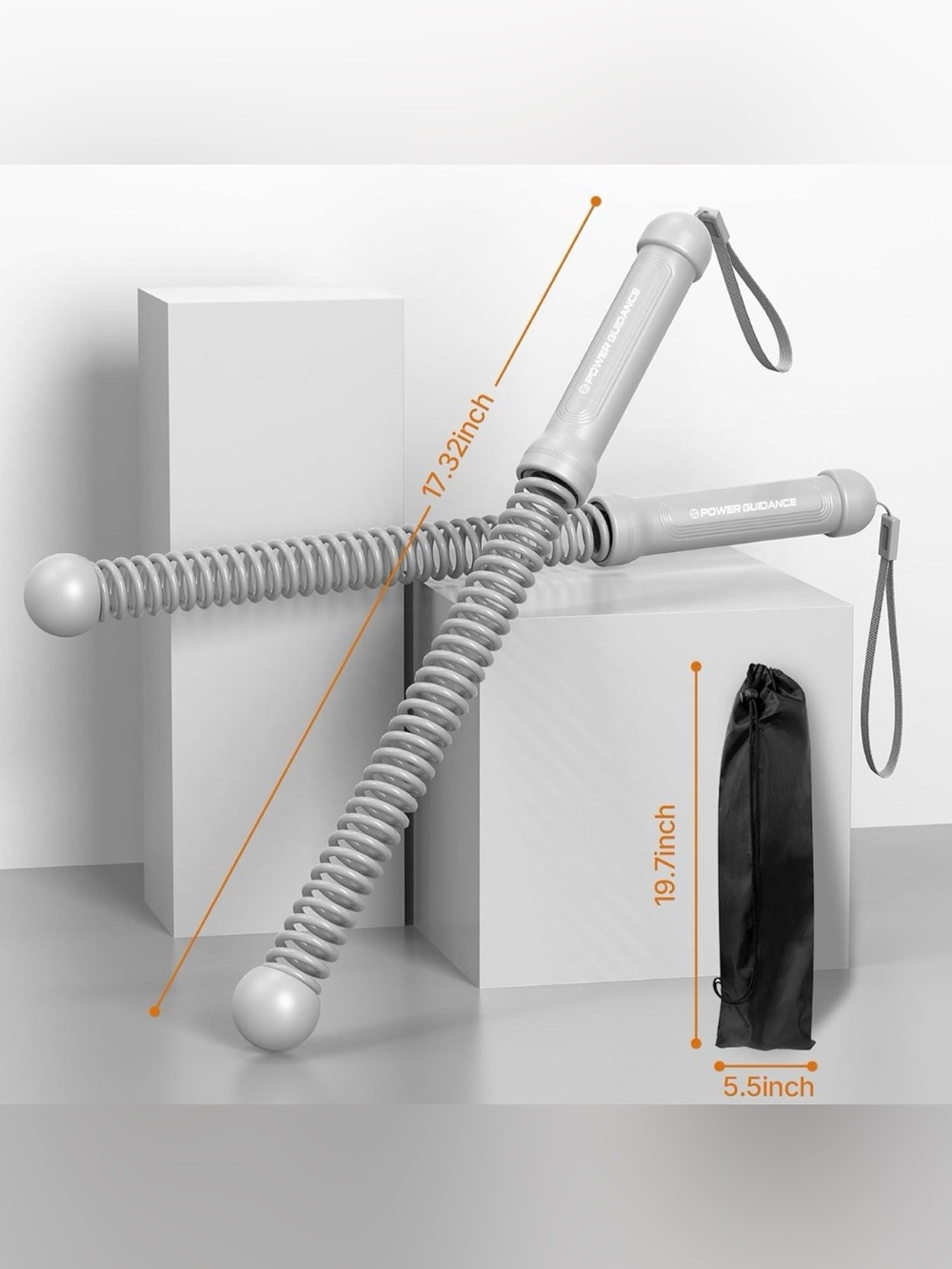 Gray Coiled Headphones - Portable Wired Headset